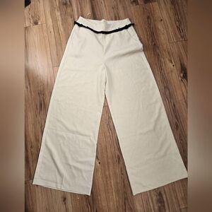 NWT Anthropologie C/Meo Collective Wide Leg Pants Size M in Sand